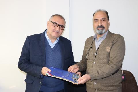 آیین تودیع و معارفه مدیران سابق و جدید امور مالی دانشگاه رازی/ معرفی مهدی سالکی و تقدیر از زحمات افشین صدیقی