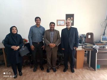 دیدارسرپرست محترم دانشکده کشاورزی دکترجوادی کیا با ریاست محترم اداره فنی وحرفه ای شهرستان سنقرجناب آقای دکترخسروی